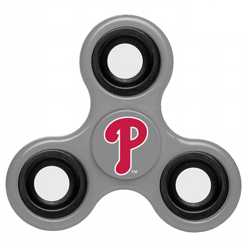 MLB Philadelphia Phillies 3 Way Fidget Spinner G56 - Gray - Click Image to Close
